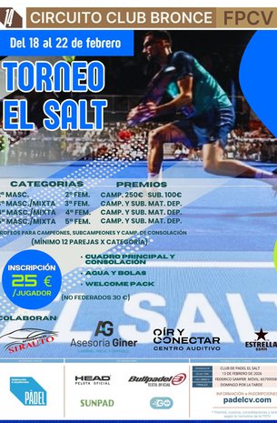 CIRCUITO CLUB TORNEO PADEL EL SALT